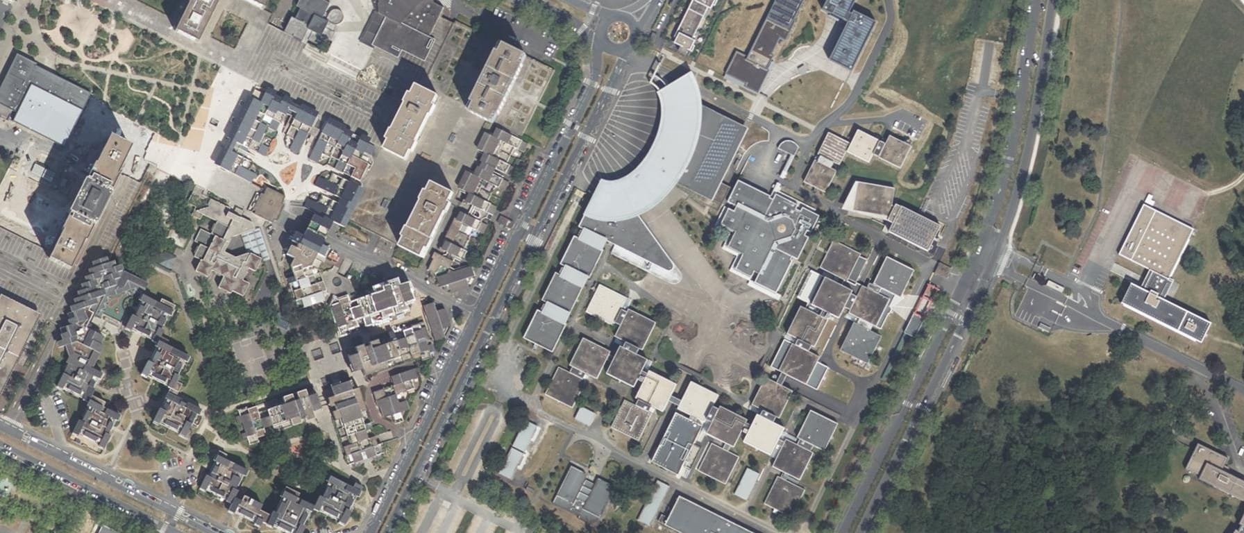 Vue aérienne de Lycée Voltaire