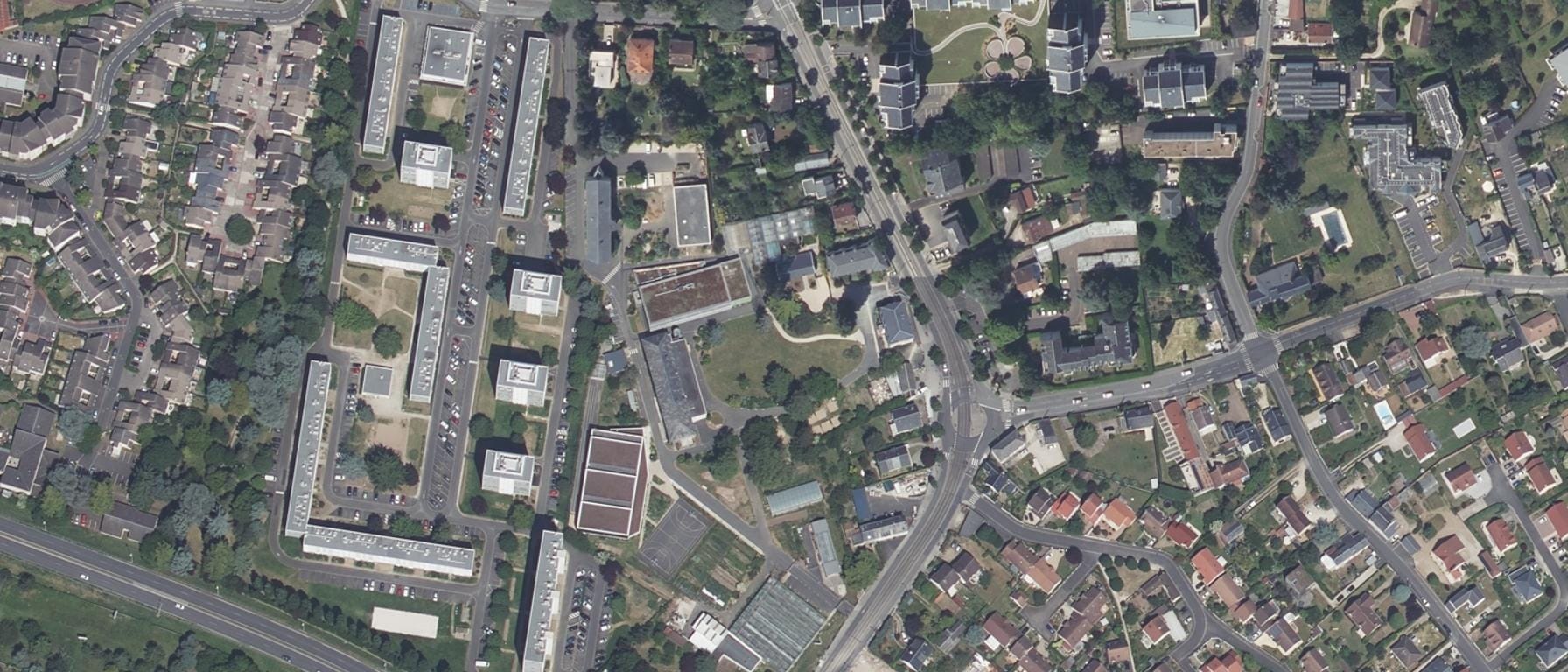 Vue aérienne de CFA du Campus La Mouillère