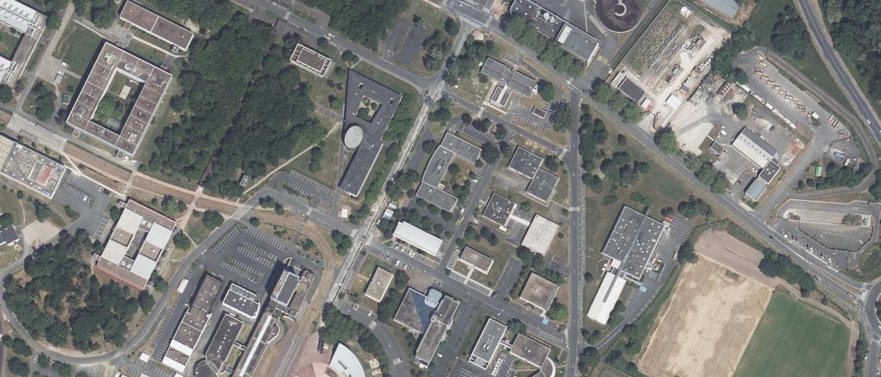 Vue aérienne de CESI Campus d'Orléans