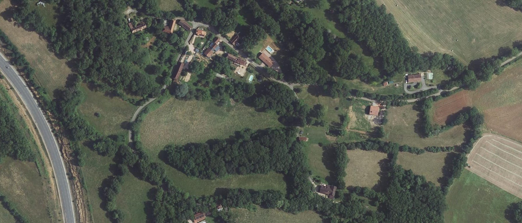 Vue aérienne de Pôle Formation - UIMM Occitanie - site de Cambes