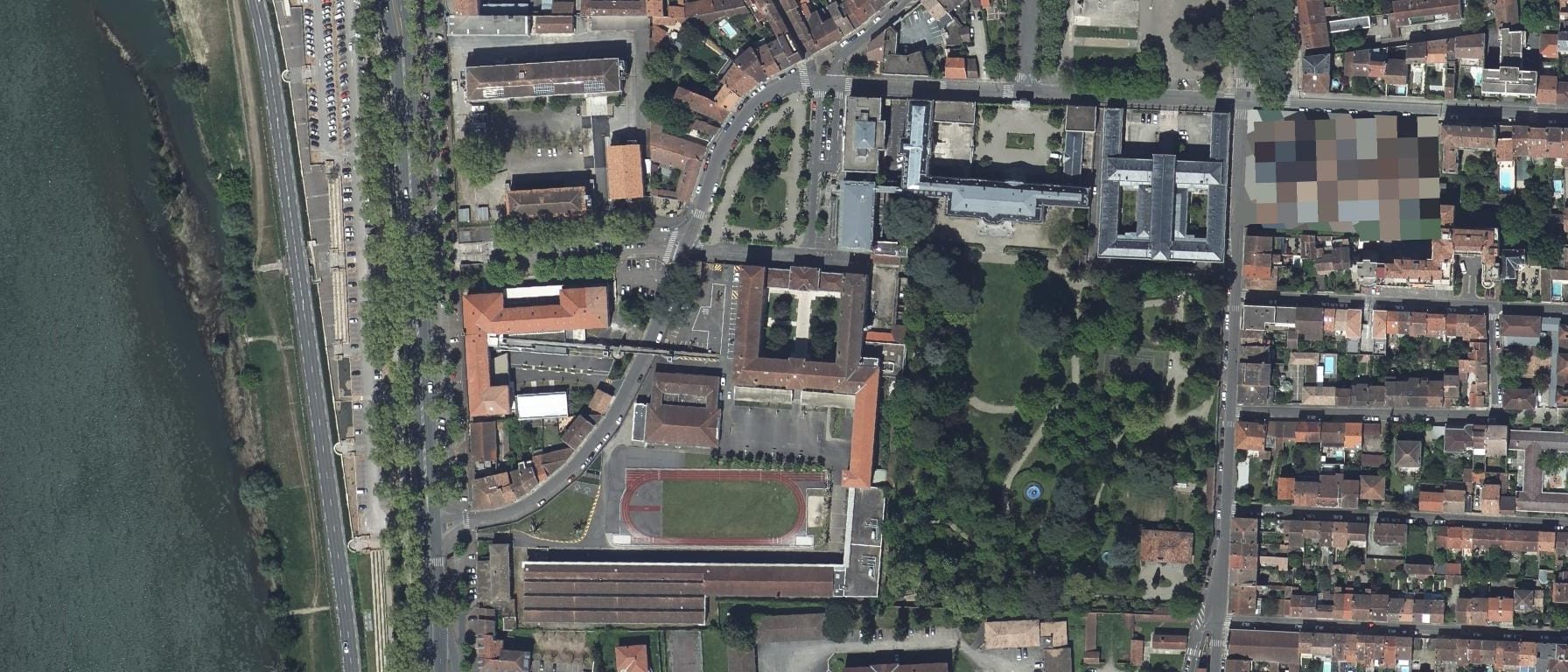 Vue aérienne de Lycée Jean-Baptiste De Baudre