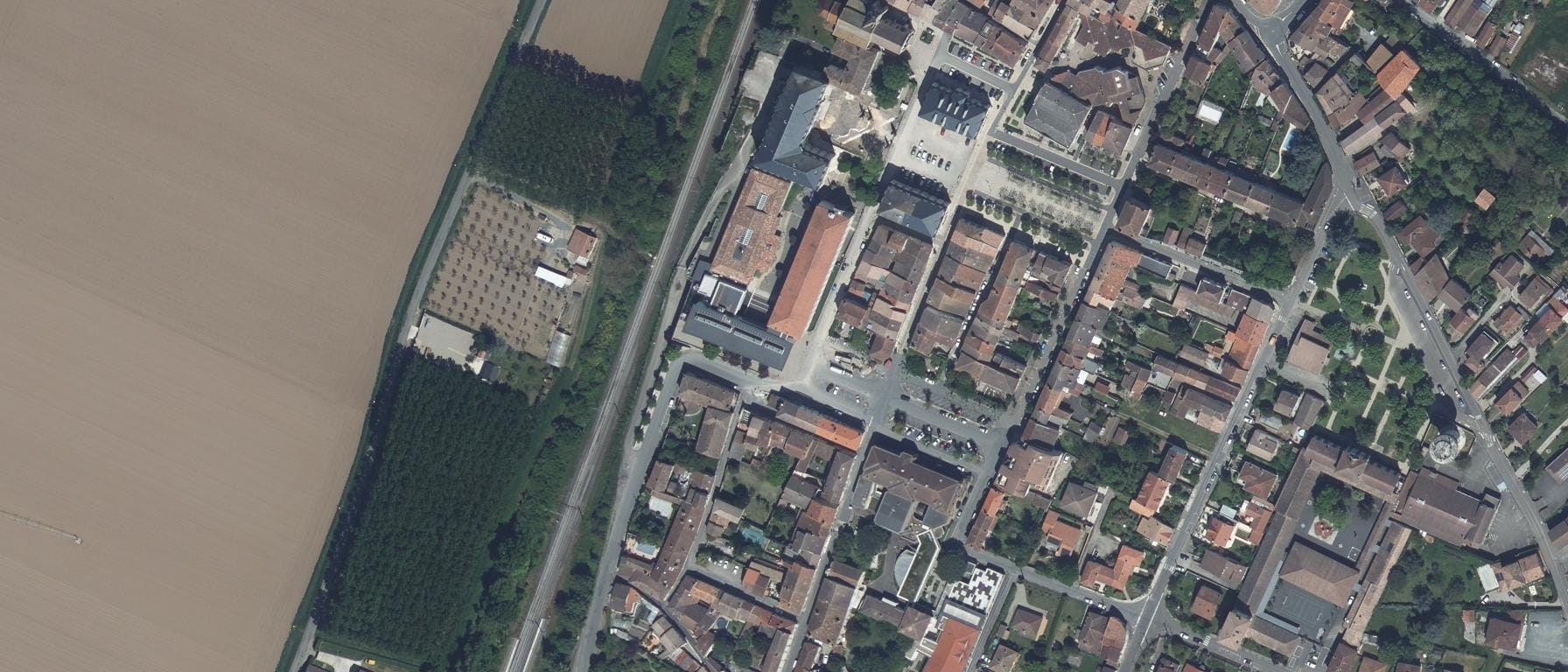 Vue aérienne de Lycée Stendhal