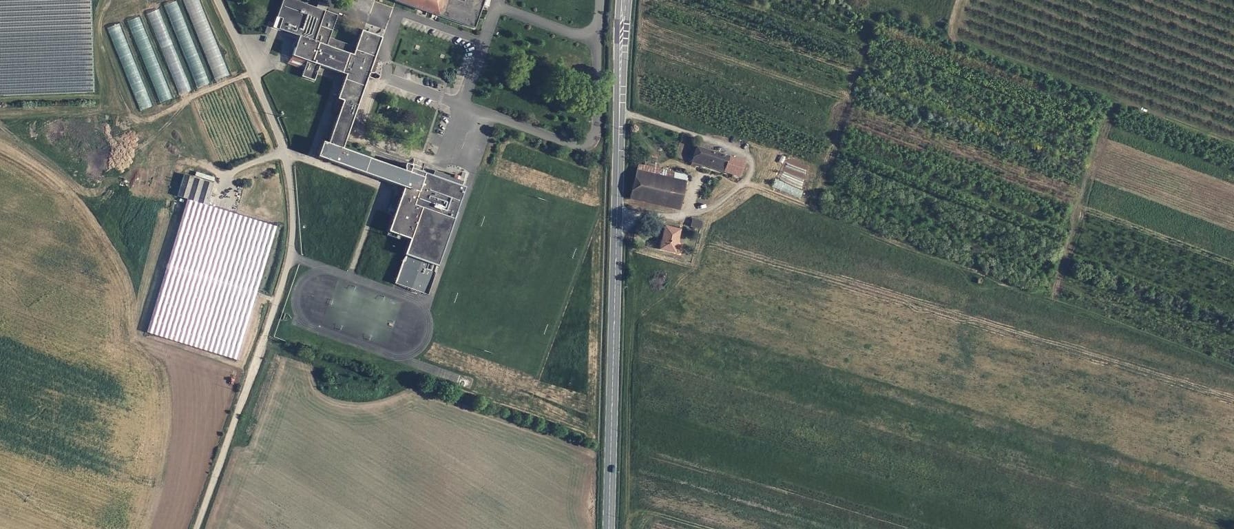 Vue aérienne de Lycée agricole DE SAINTE LIVRADE