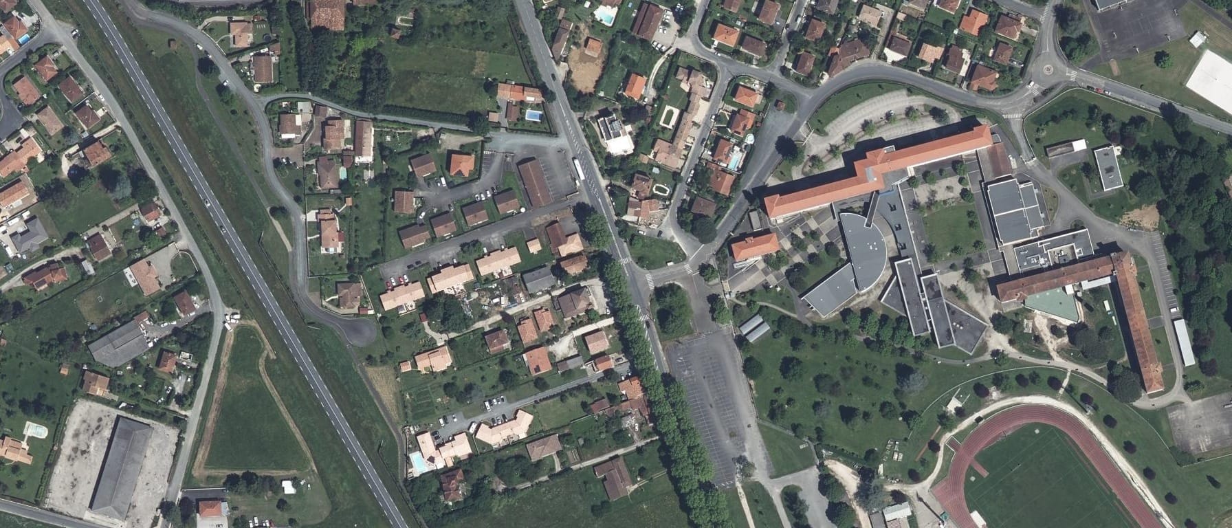 Vue aérienne de Lycée Lot et Bastides