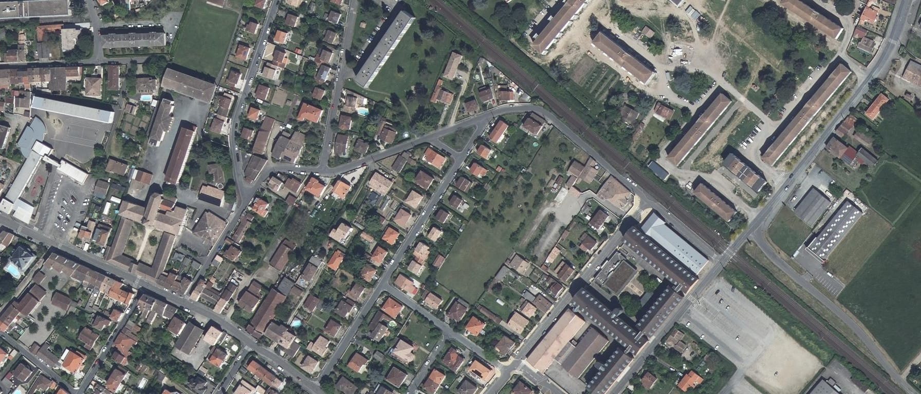 Vue aérienne de Lycée Notre Dame La Compassion