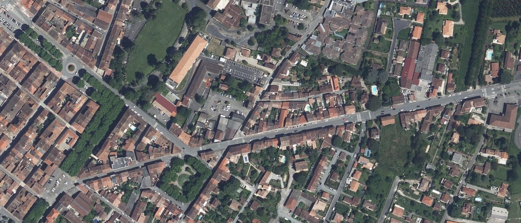 Vue aérienne de IFSI CH Villeneuve Sur Lot