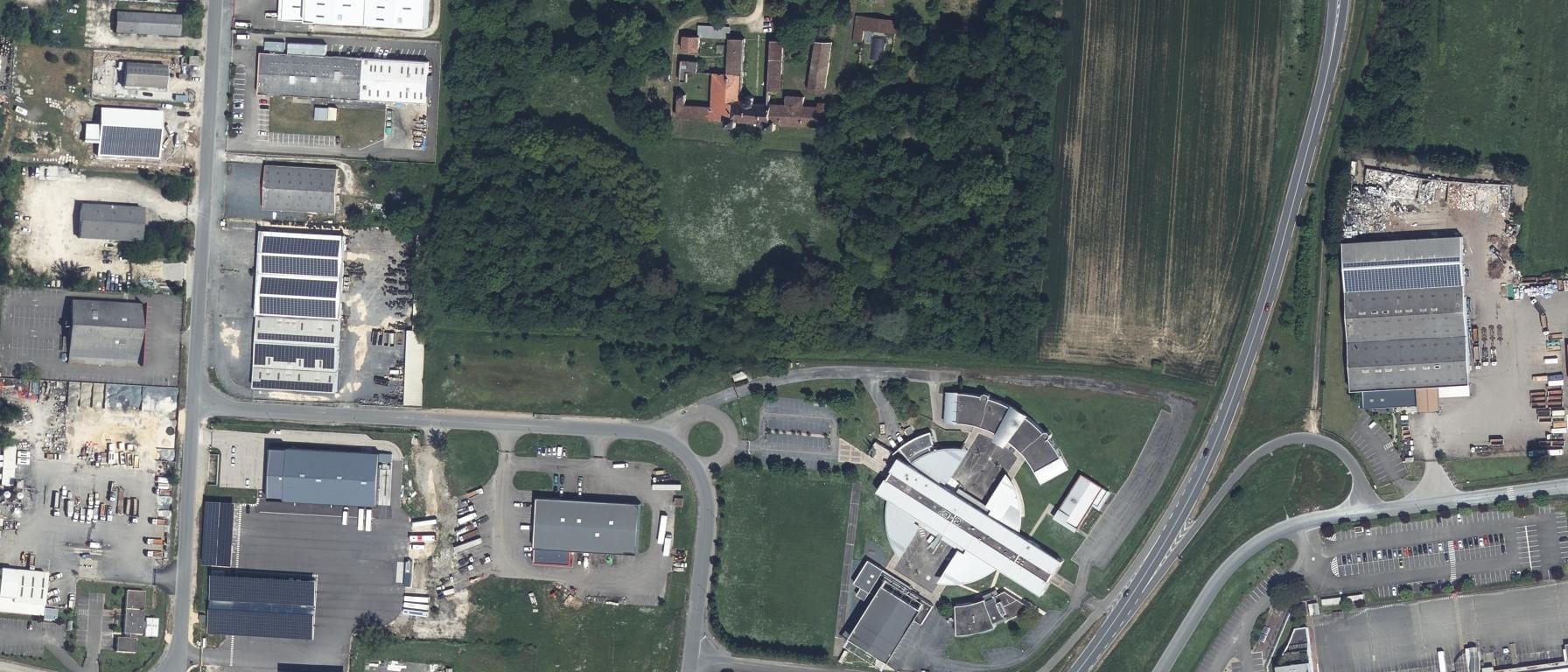 Vue aérienne de Lycée professionnel l'Oustal