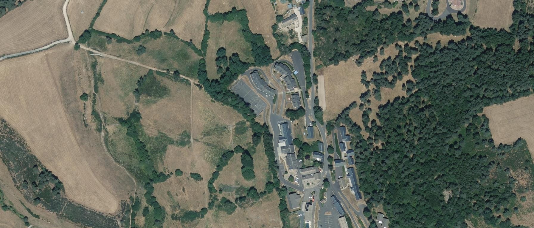 Vue aérienne de Lycée agricole de la Lozère site François Rabelais