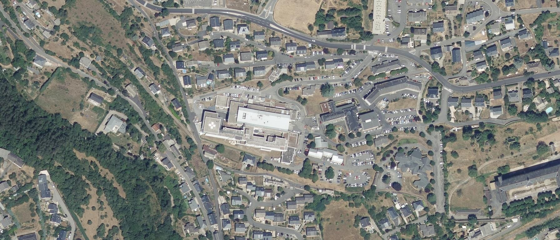 Vue aérienne de IFSI Lozérien