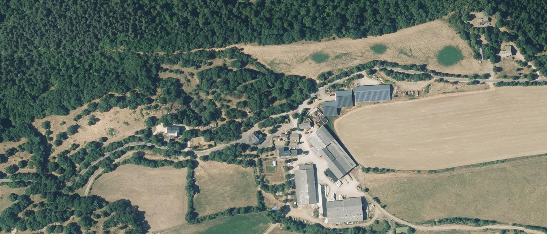 Vue aérienne de Lycée agricole De La Lozere