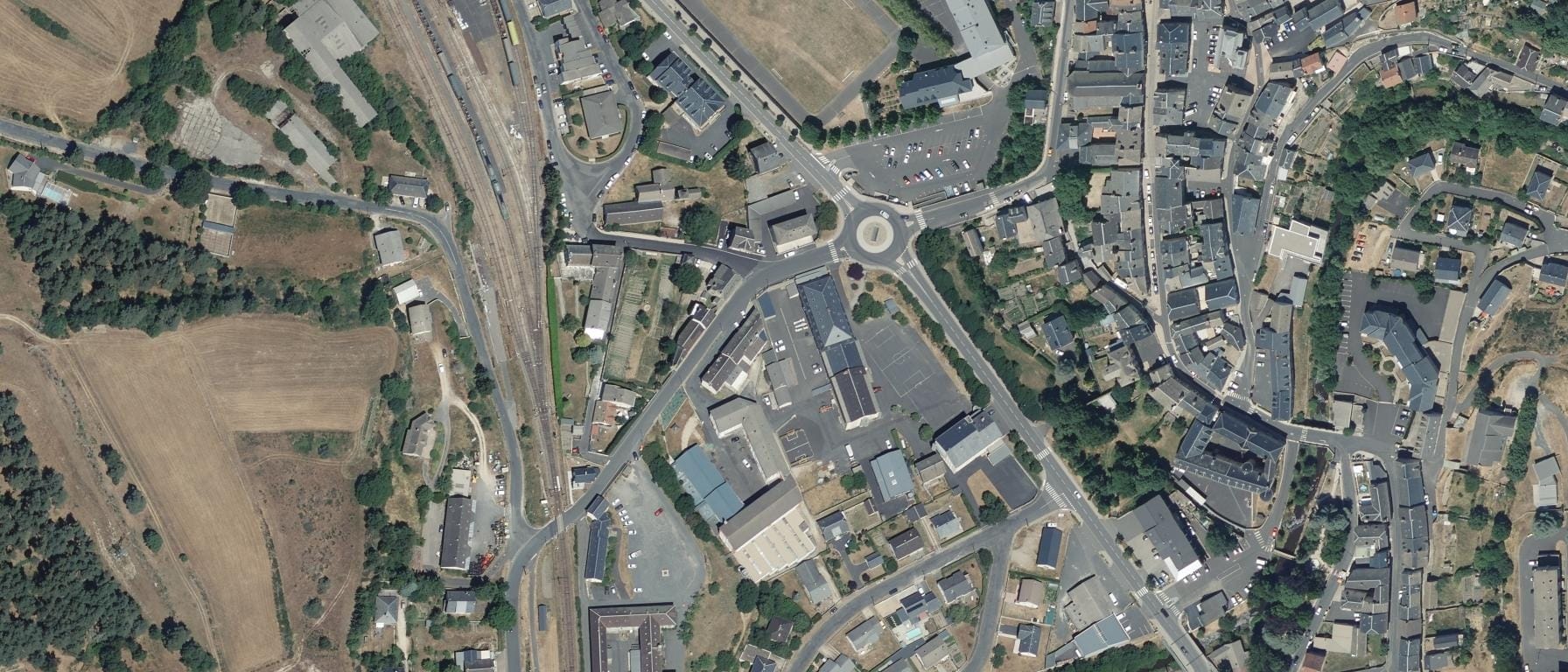 Vue aérienne de Lycée polyvalent privé Sacre-Coeur