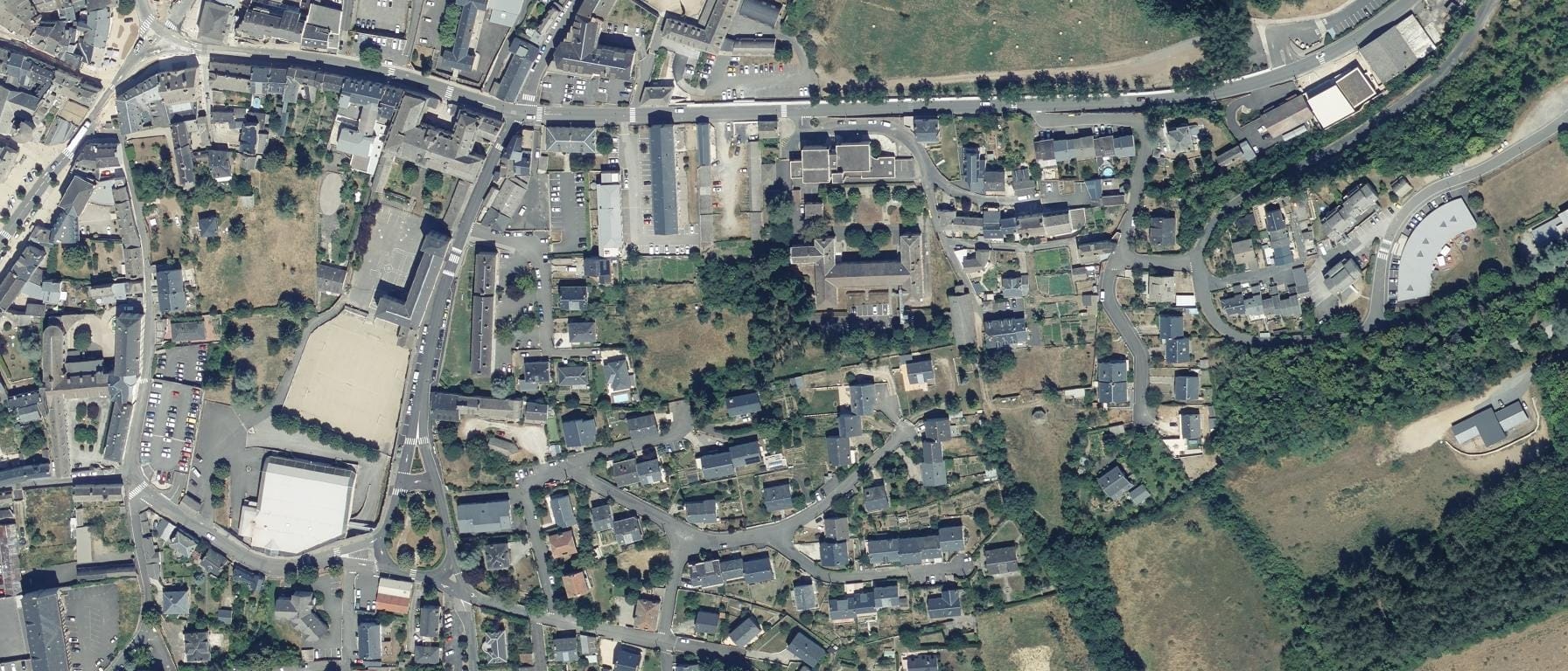 Vue aérienne de Université de Montpellier, Antenne de Mende