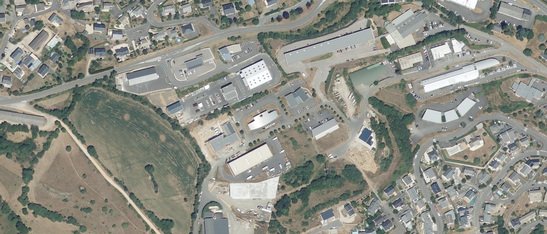 Vue aérienne de Purple Campus Mende
