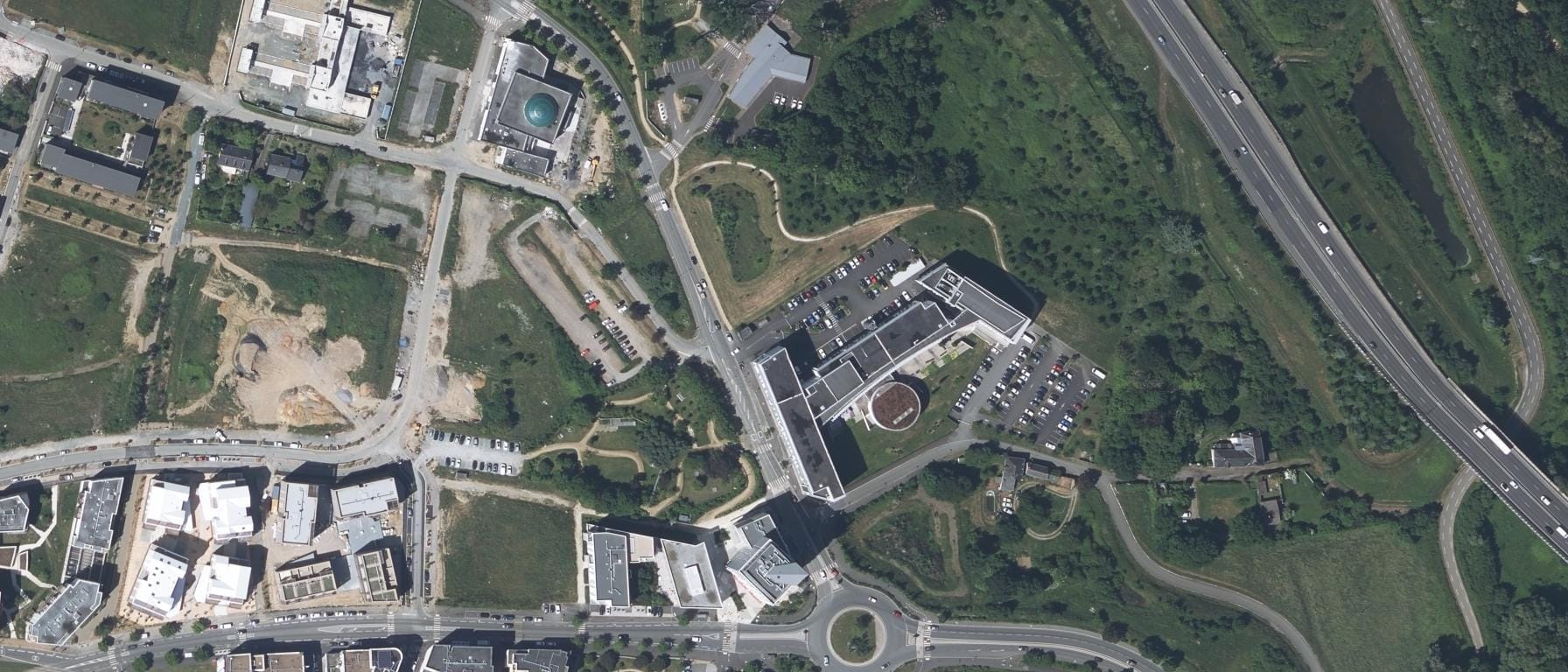 Vue aérienne de ESEO - Angers - Prépa Associée au lycée Mongazon (parcours sécurisé ouvert) – CPGE – PCSI (49)
