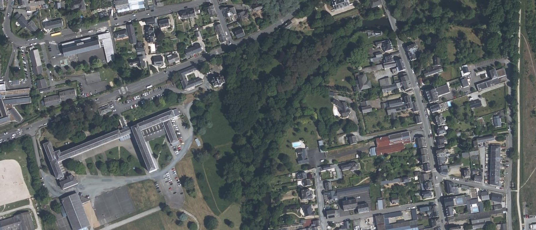 Vue aérienne de Lycée polyvalent privé Bourg-Chevreau