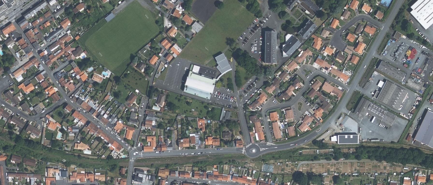 Vue aérienne de Lycée Technologique La Providence