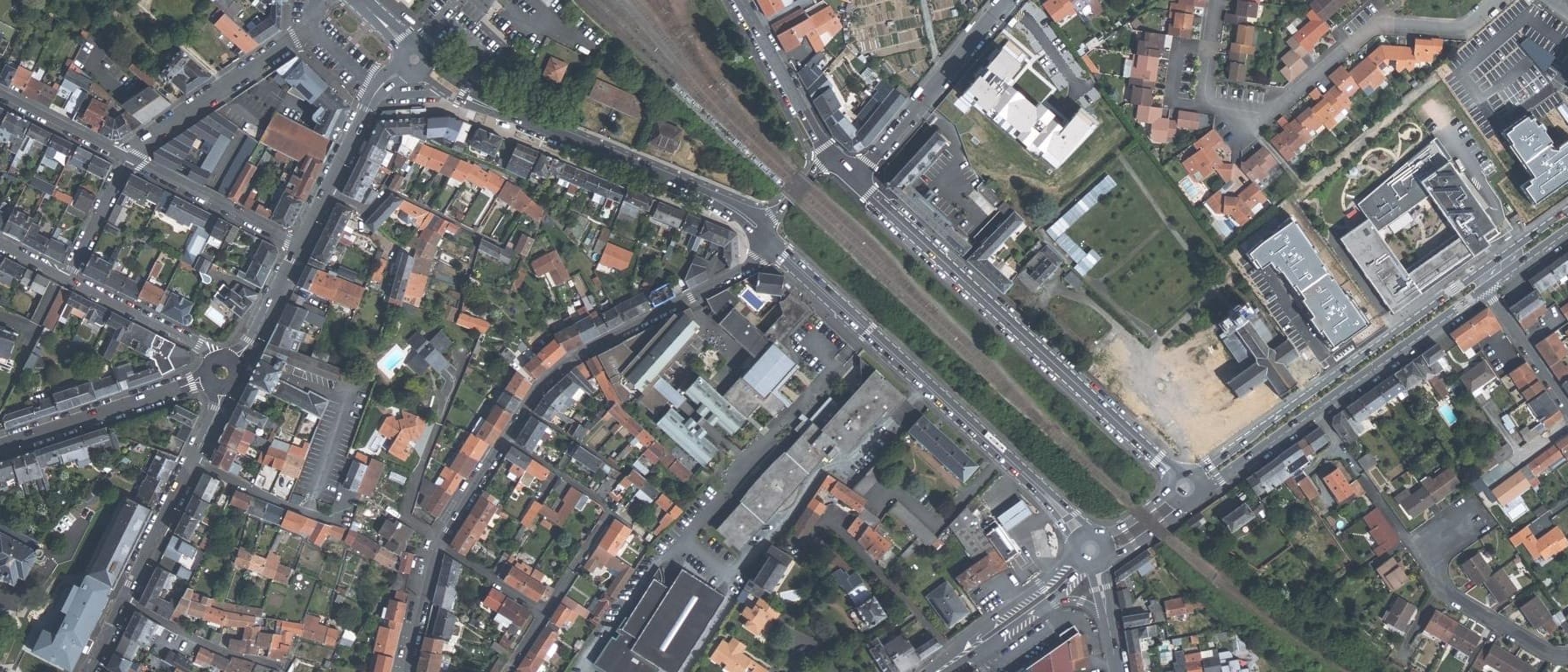 Vue aérienne de Lycée Jeanne Delanoue