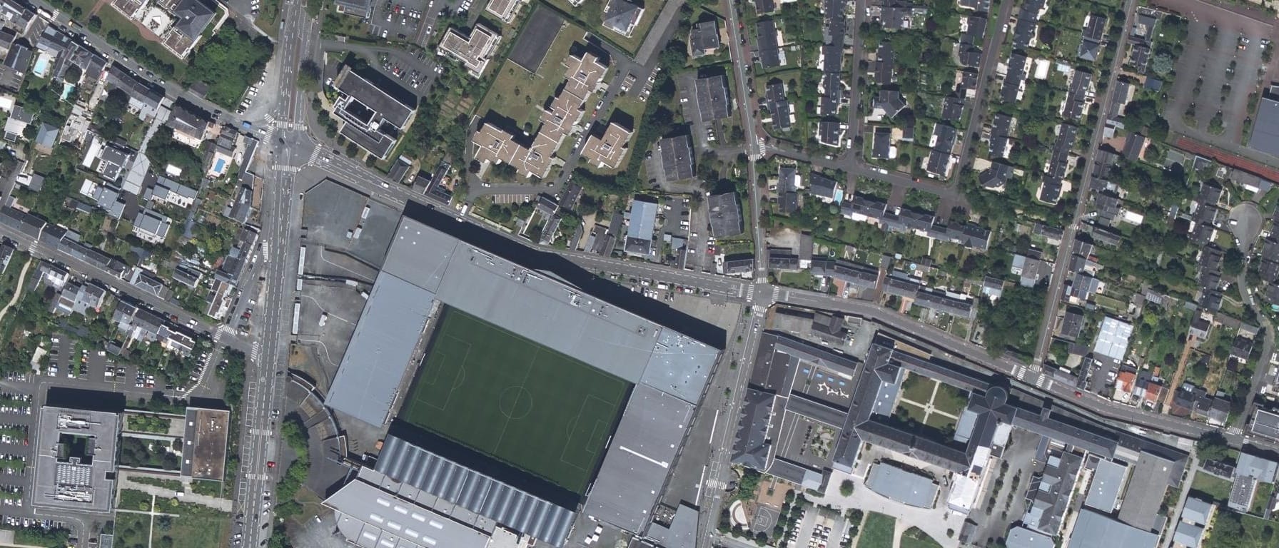 Vue aérienne de ESUP Angers - Ecole Supérieure de Commerce et de Management (49)