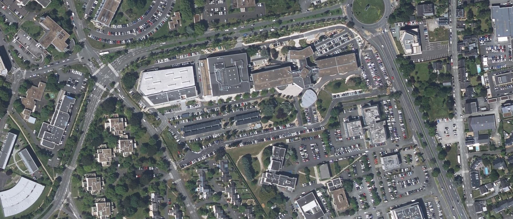 Vue aérienne de CFA de la CCI du Maine et Loire - Centre P. Cointreau - site Angers