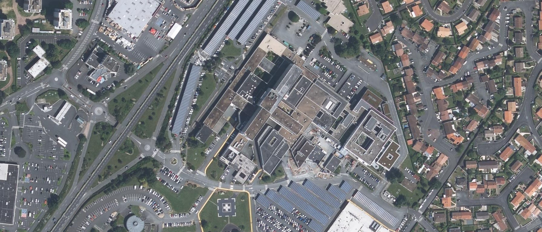Vue aérienne de IFSI CH DE CHOLET