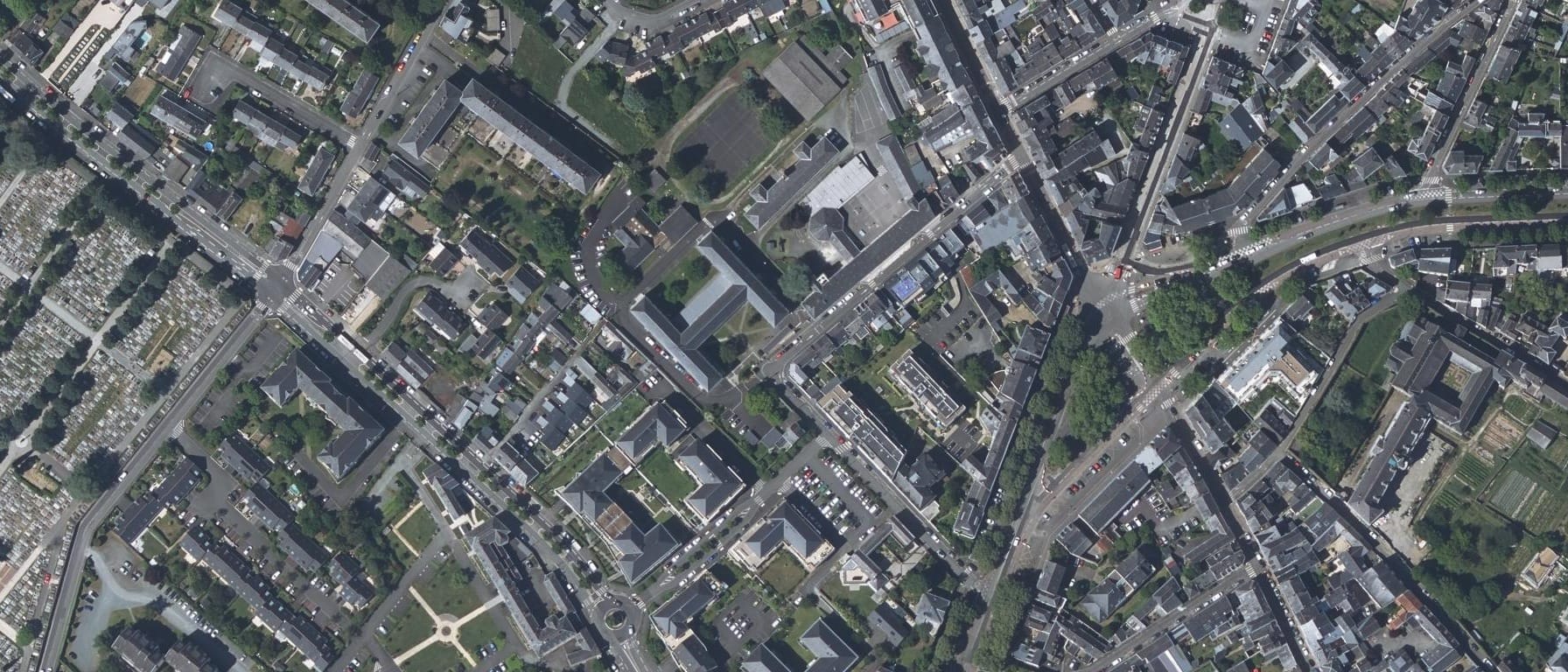 Vue aérienne de INSPE Angers