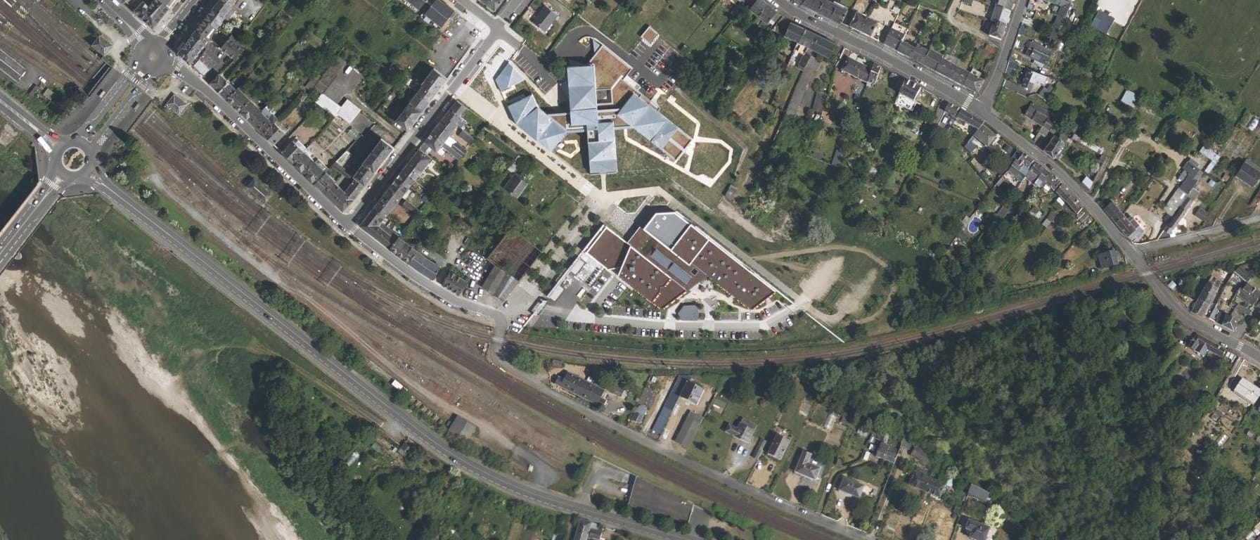 Vue aérienne de IFSI CH SAUMUR