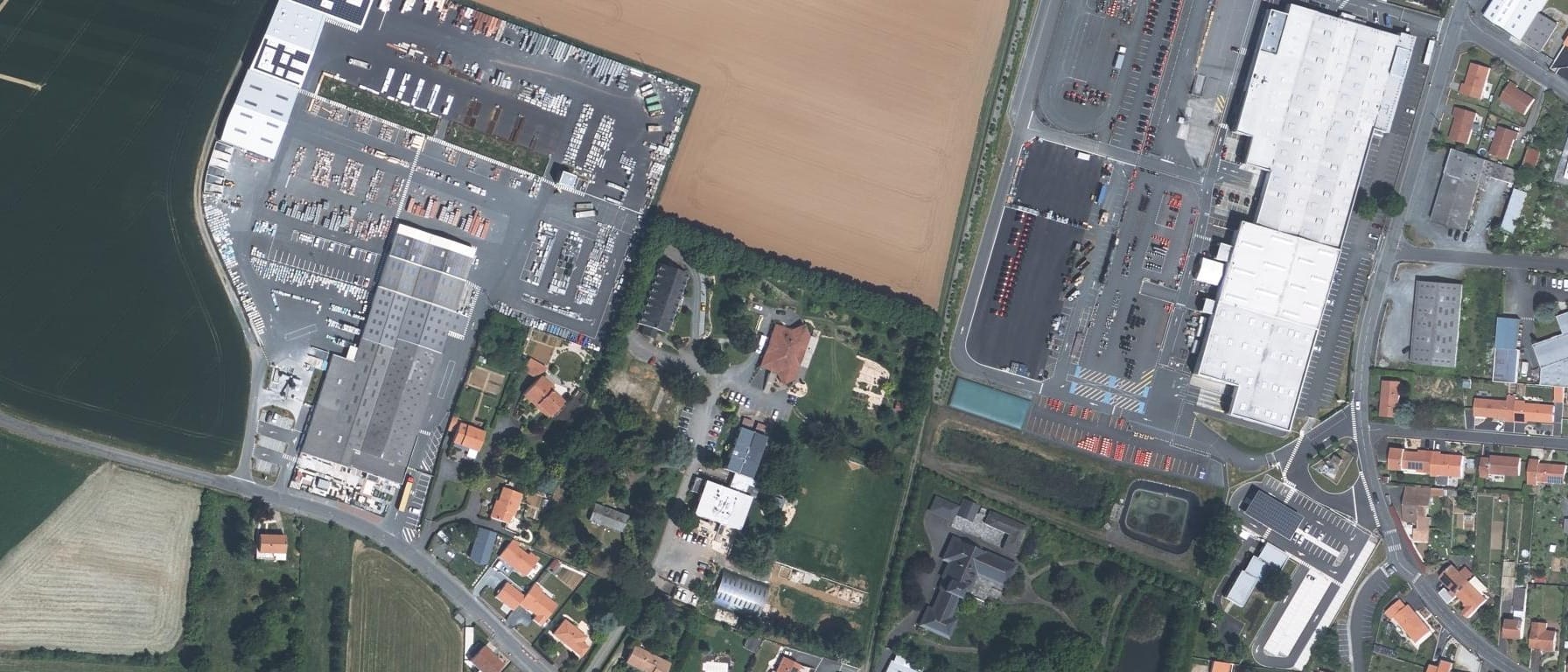 Vue aérienne de MFR CFA de Beaupréau