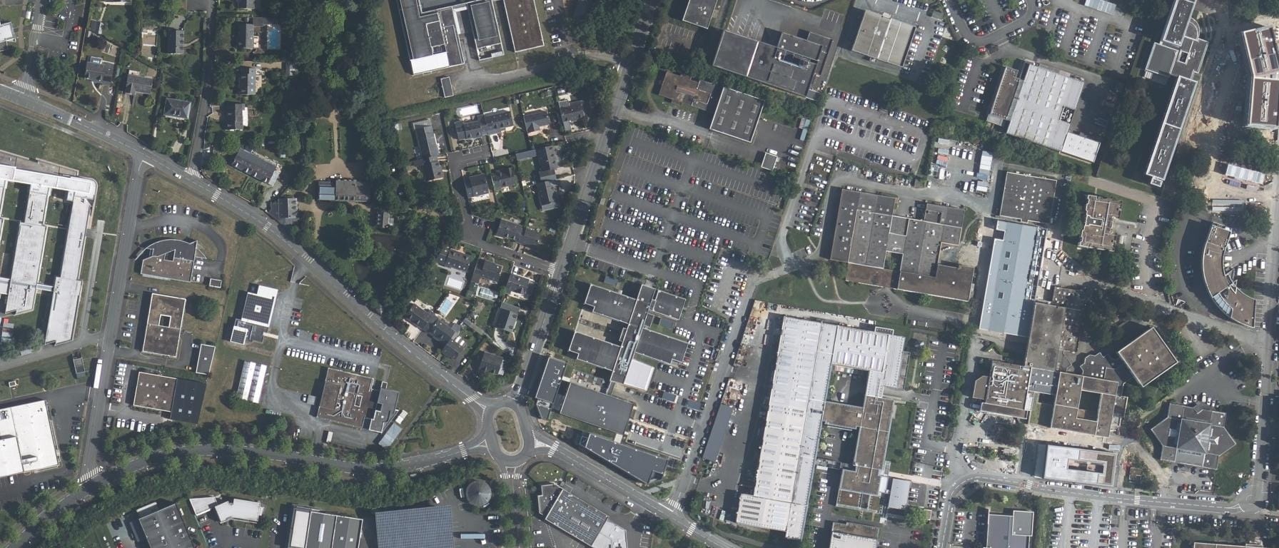 Vue aérienne de ESPL - école supérieure des pays de la loire