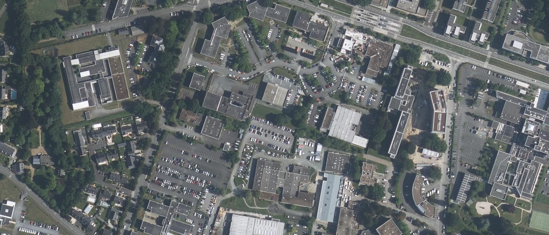 Vue aérienne de Ecole Supérieure d'Optique de l'Ouest (LTP ESOO)