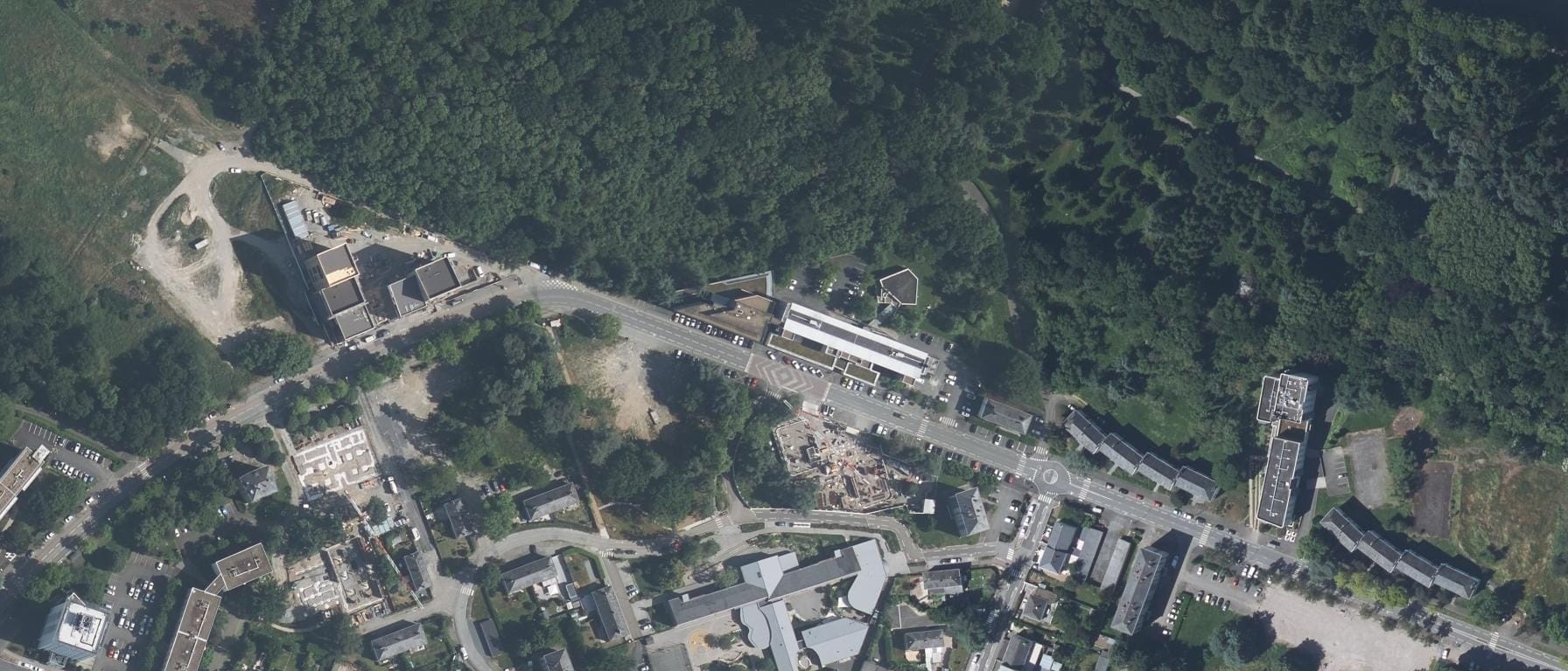Vue aérienne de Polytech Angers