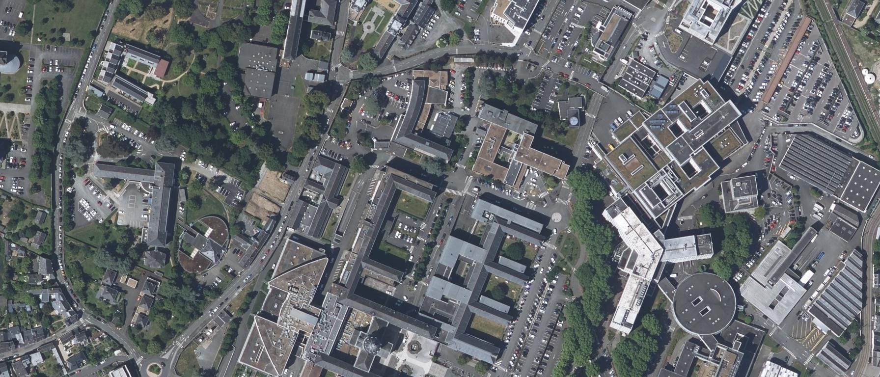 Vue aérienne de IFSI CHU ANGERS