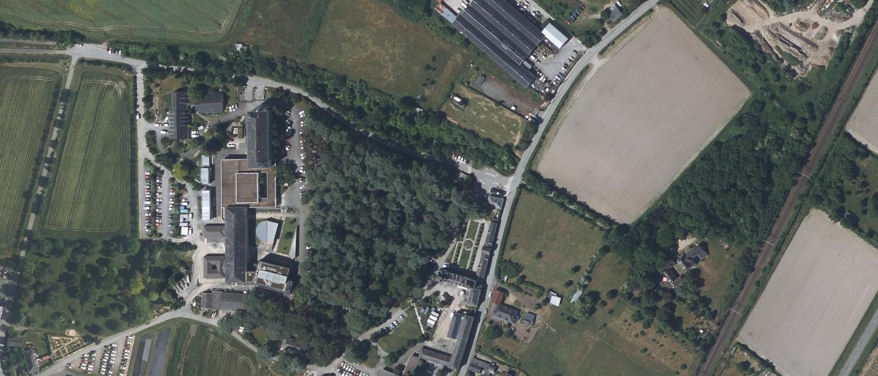 Vue aérienne de CFPPA Le Fresne d'Angers