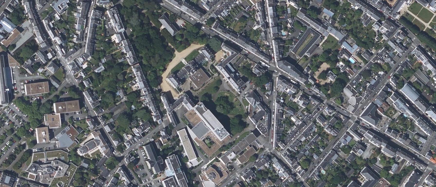 Vue aérienne de Facultés libres de l'Ouest - UCO ANGERS (49)