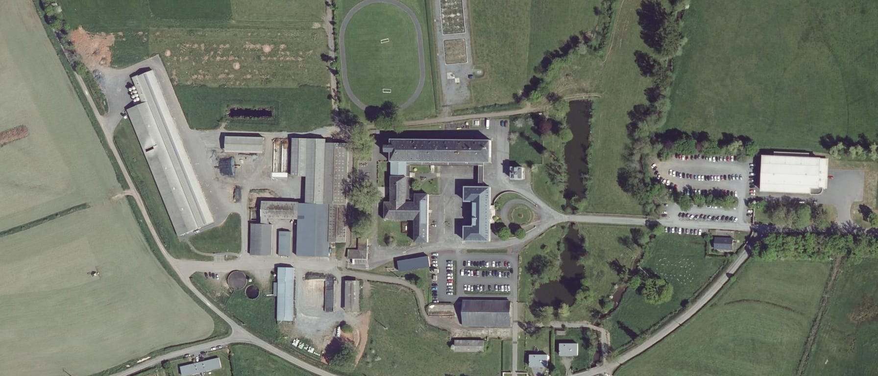 Vue aérienne de Lycée agricole St Lô Thère