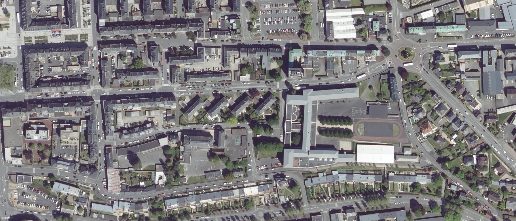 Vue aérienne de Lycée Le Verrier