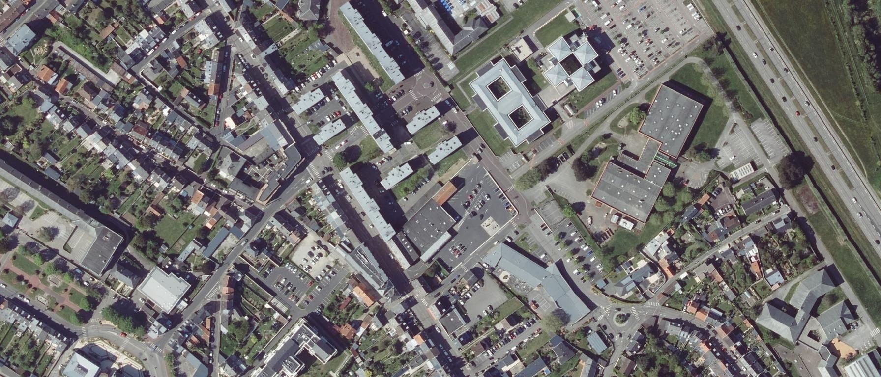 Vue aérienne de Centre Régional associé au CNAM de Normandie