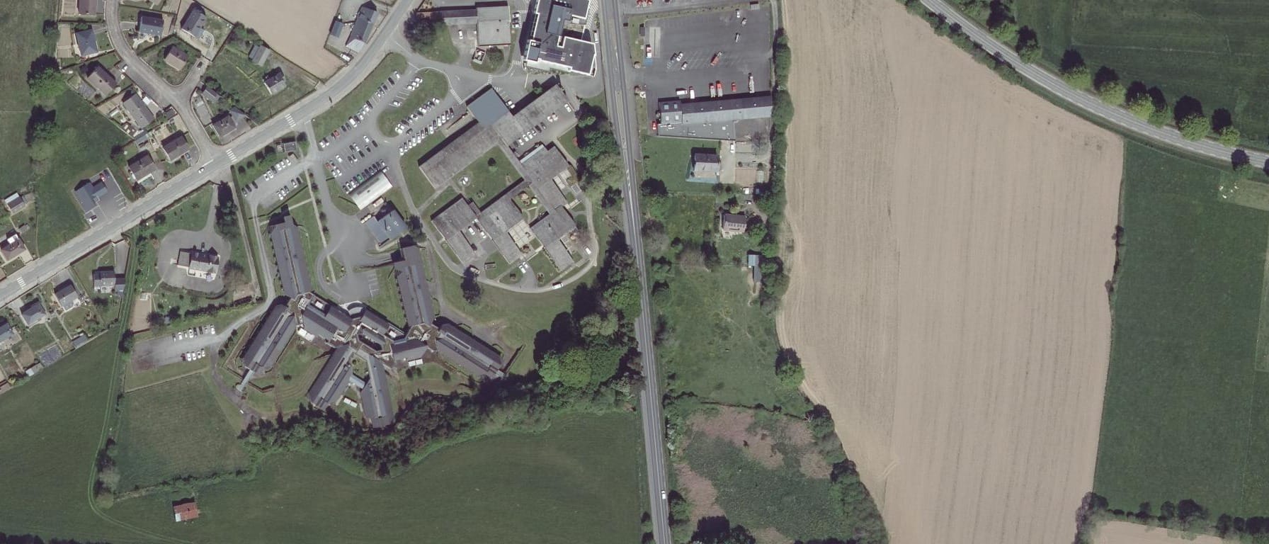 Vue aérienne de Lycée agricole de Saint-Hilaire-du-Harcouët