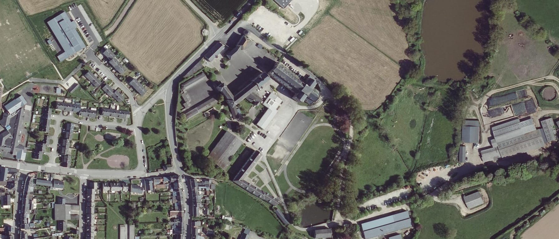 Vue aérienne de Lycée professionnel Agricole L'Abbaye