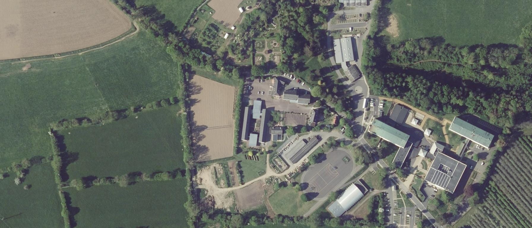 Vue aérienne de CFA AGRIC. du LEGTA Coutances