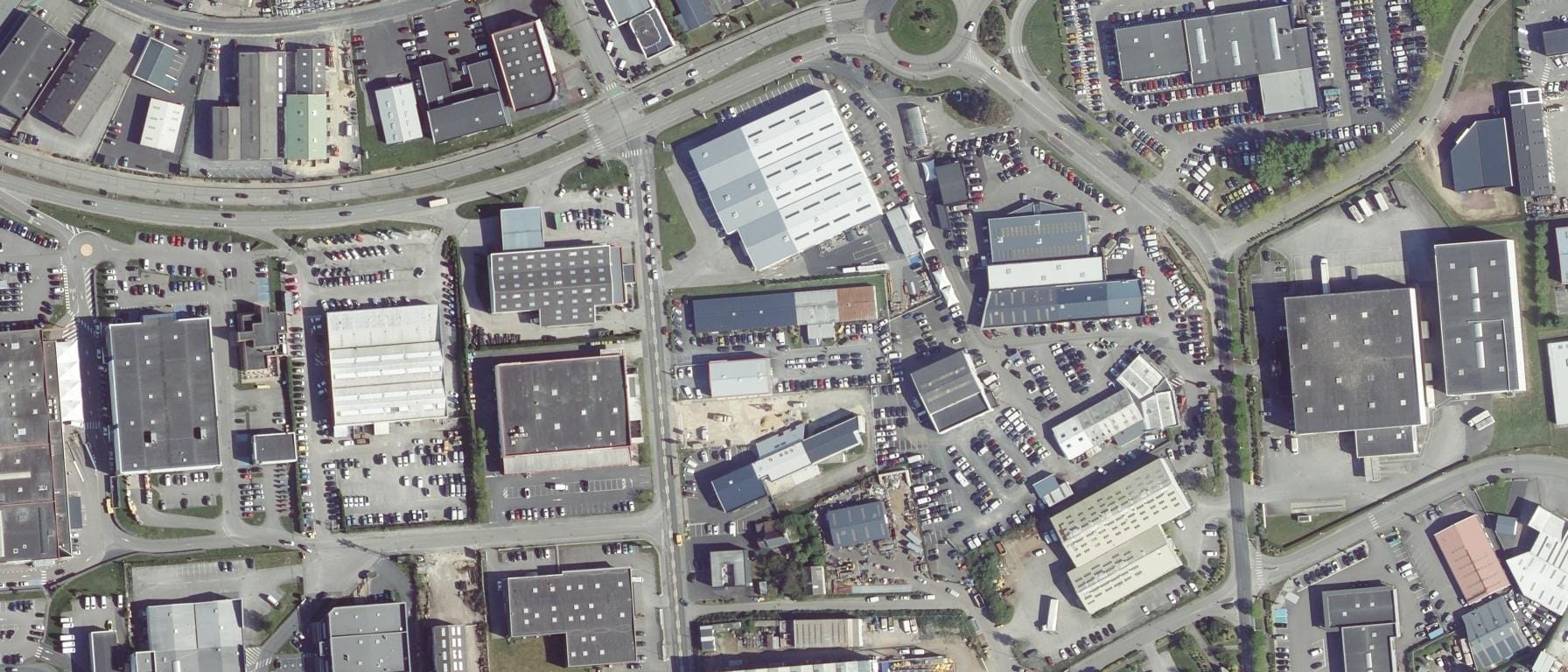 Vue aérienne de CFA ISPN Institut Supérieur Professionnel Normandie Site de Cherbourg en Cotentin (50)