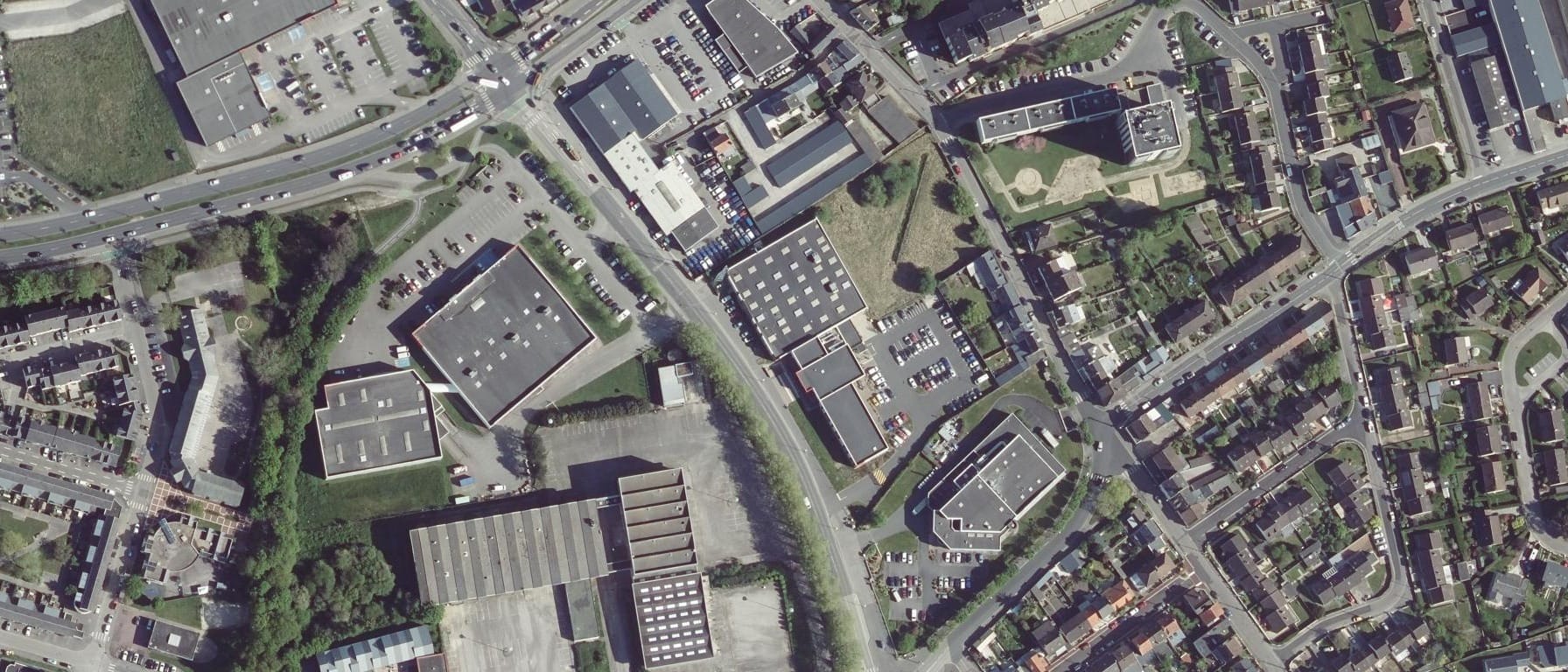 Vue aérienne de CFAI Grand Ouest Normandie Pôle Formation UIMM - site de Cherbourg-en-Cotentin