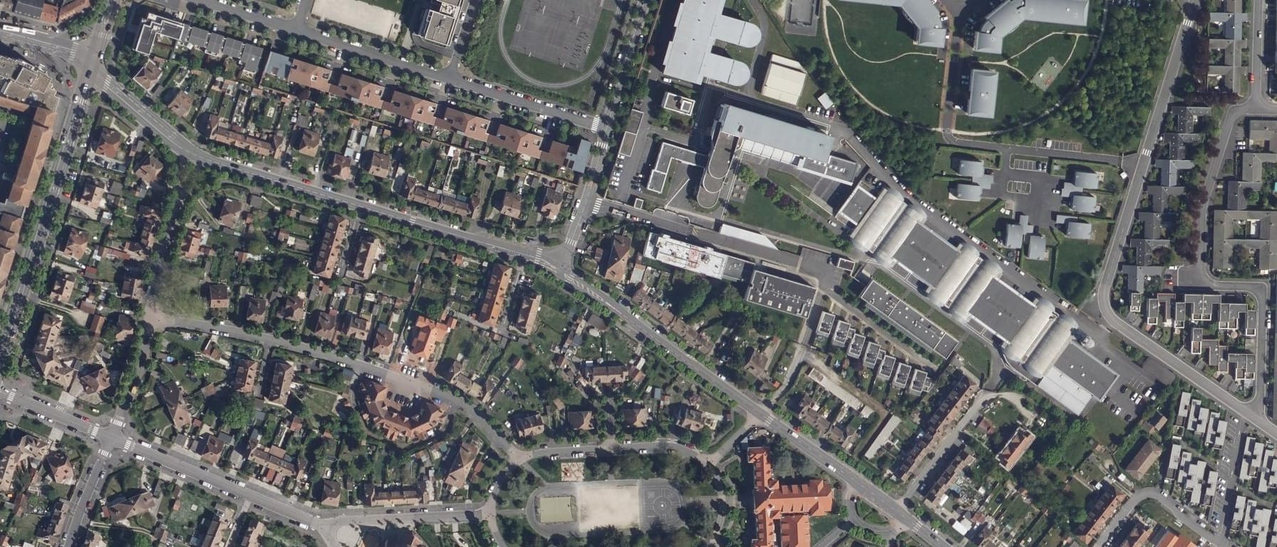 Vue aérienne de Lycée professionnel Raymond Kopa