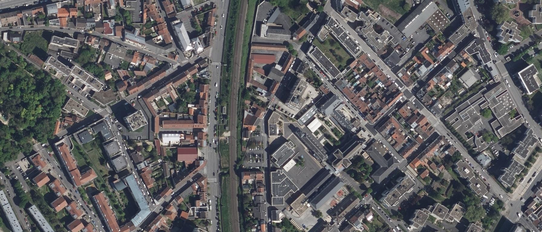 Vue aérienne de Lycée St Michel