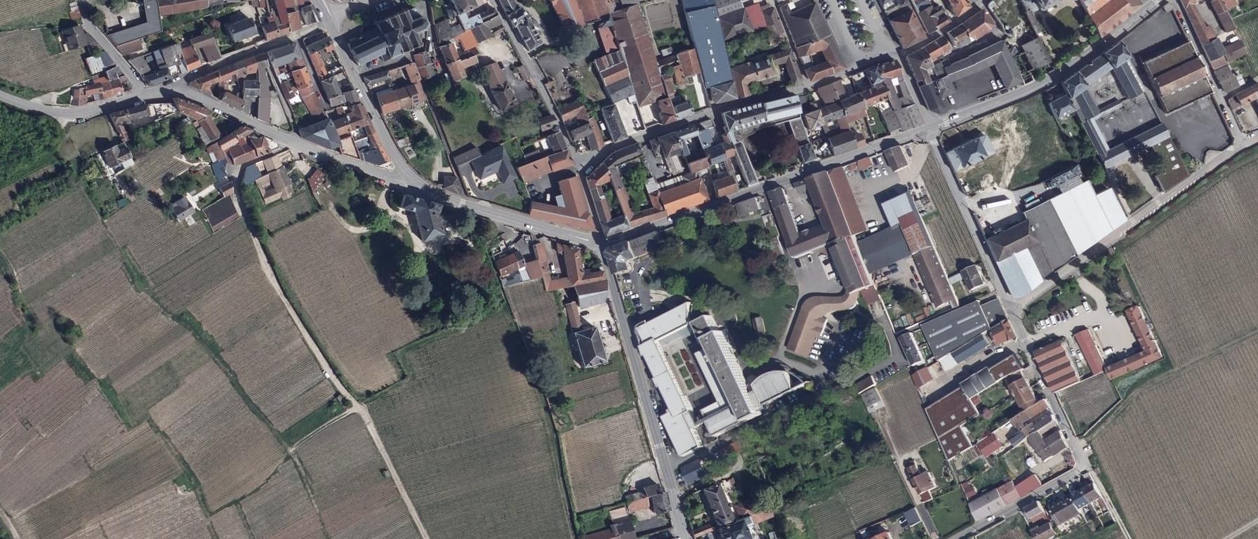 Vue aérienne de Lycée agricole Viticole De La Champagne