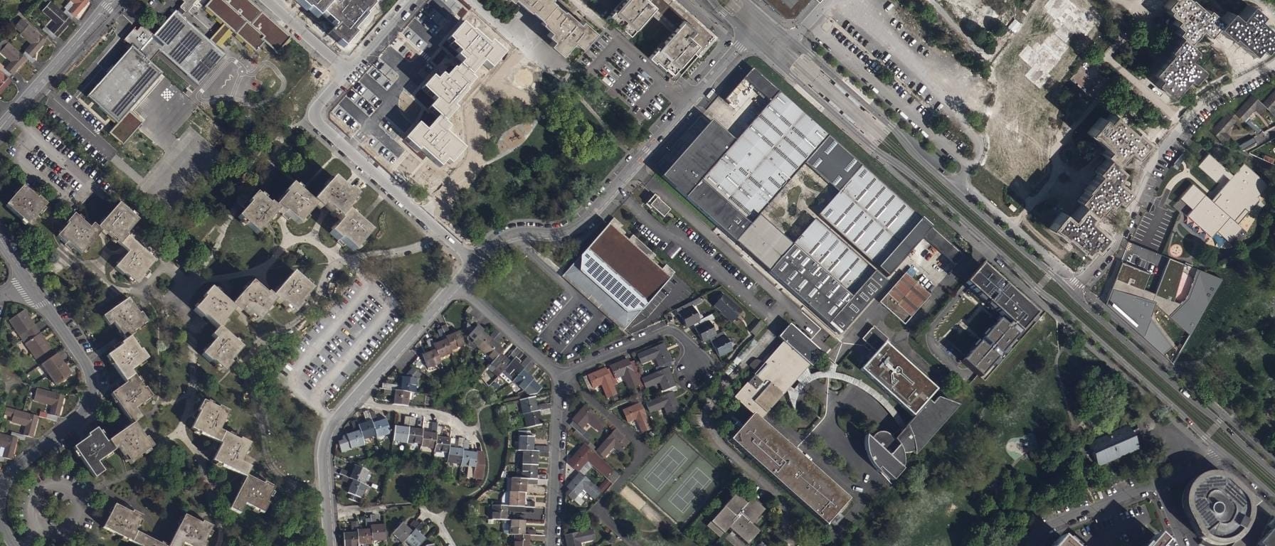 Vue aérienne de Lycée Francois Arago