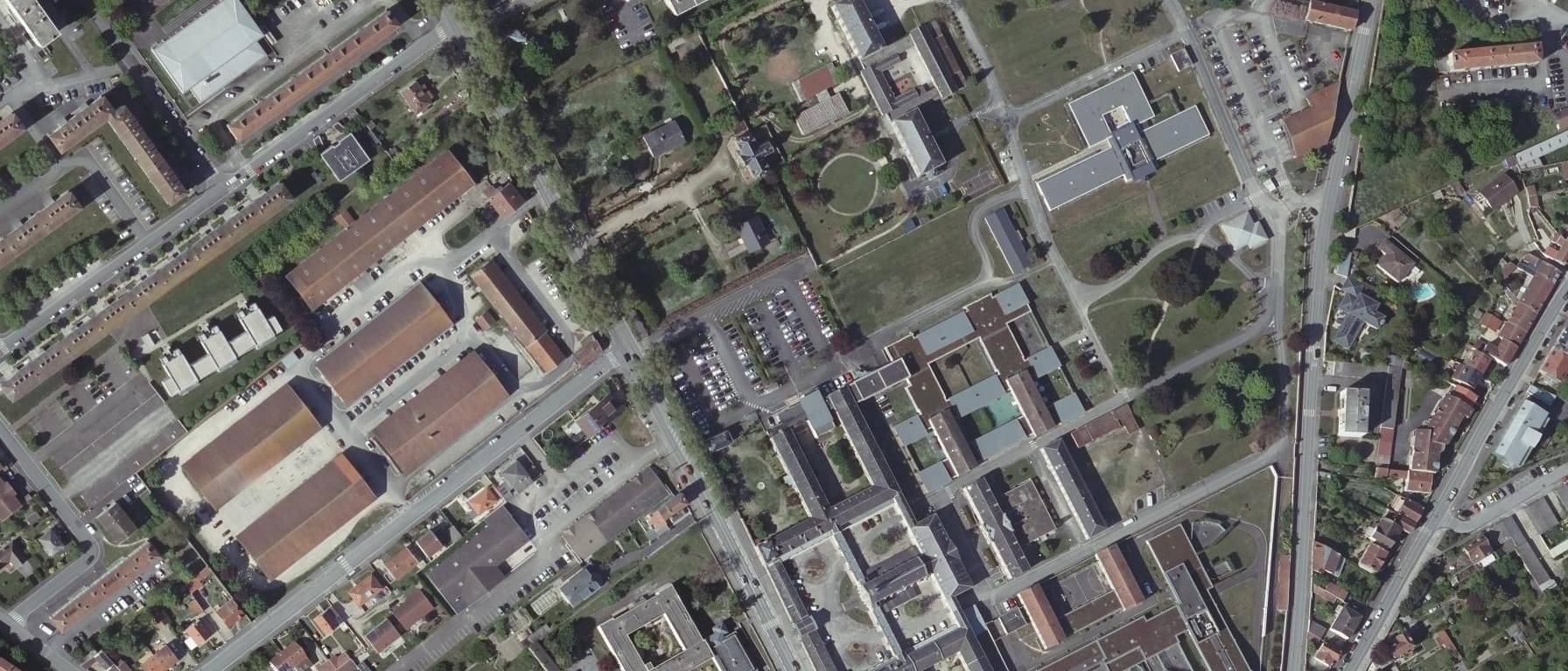 Vue aérienne de IFSI Croix Rouge Française Chalons-En-Champagne