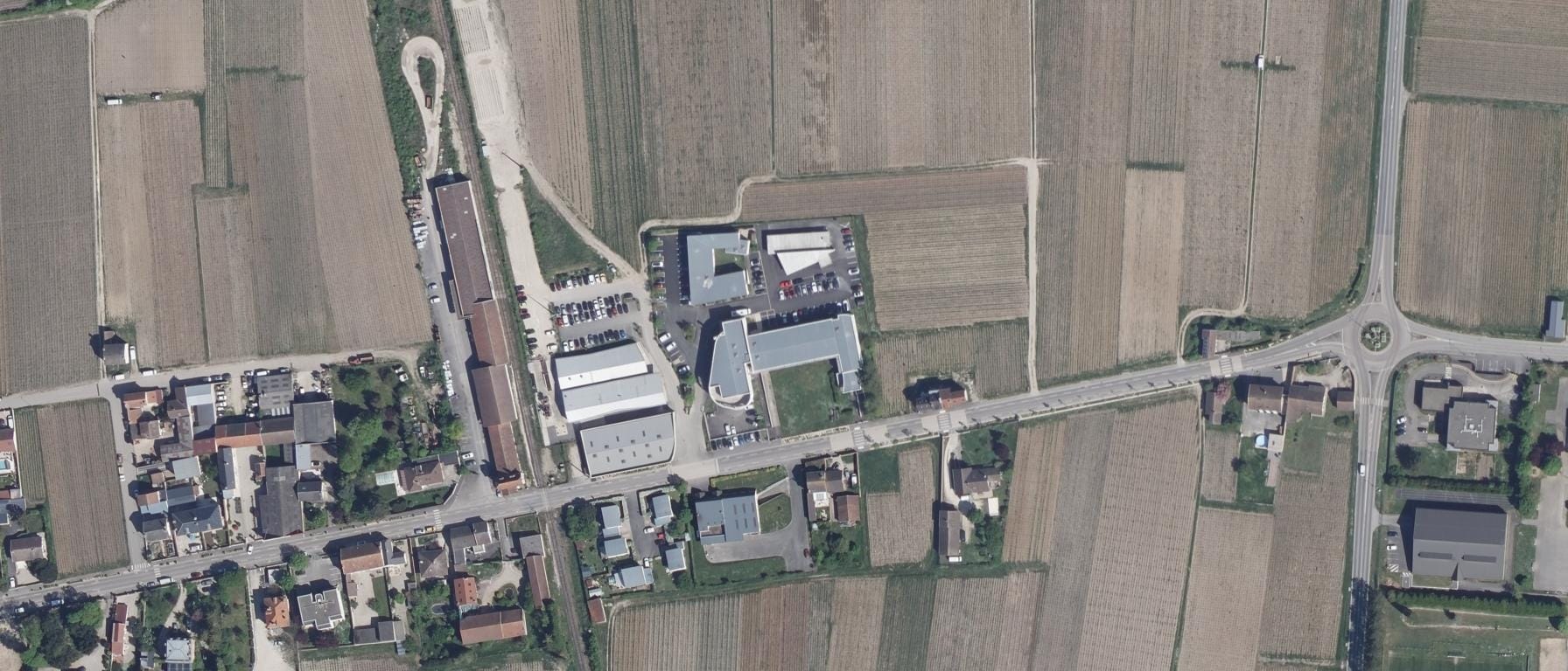 Vue aérienne de Site de Avize du CFA agricole-viticole de la Marne