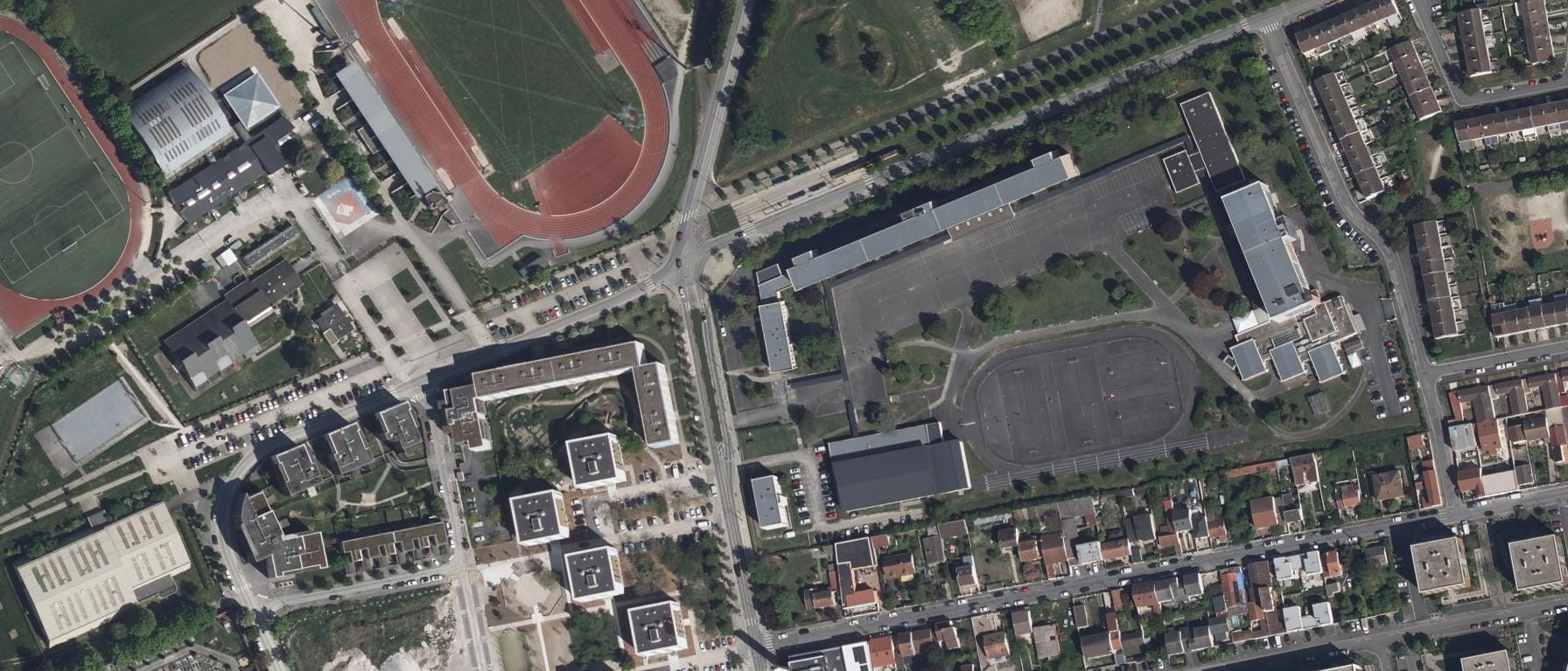 Vue aérienne de Lycée Colbert