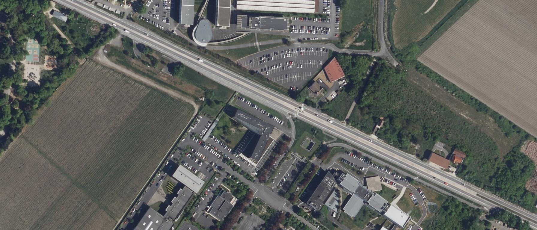 Vue aérienne de Pôle Formation UIMM Champagne-Ardenne - CFAI Reims (51) (51)