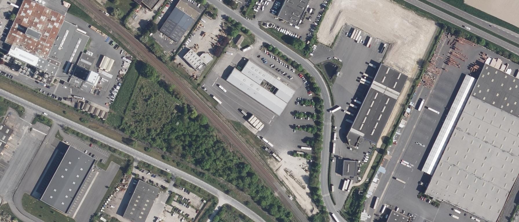 Vue aérienne de CFA transport et logistique